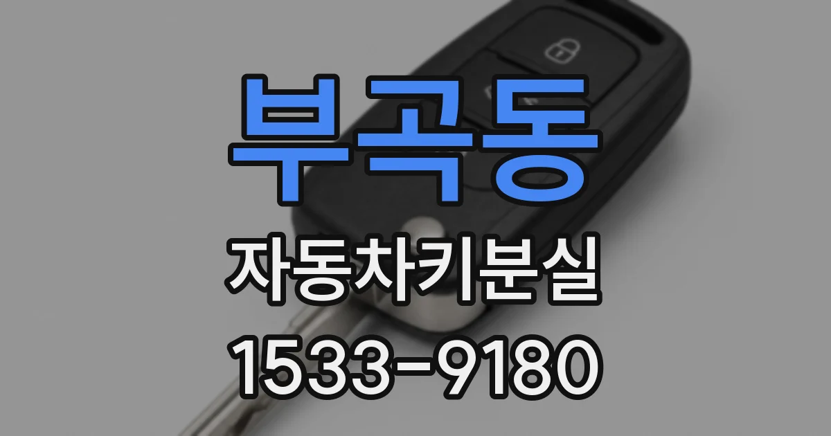 부곡동 자동차키분실