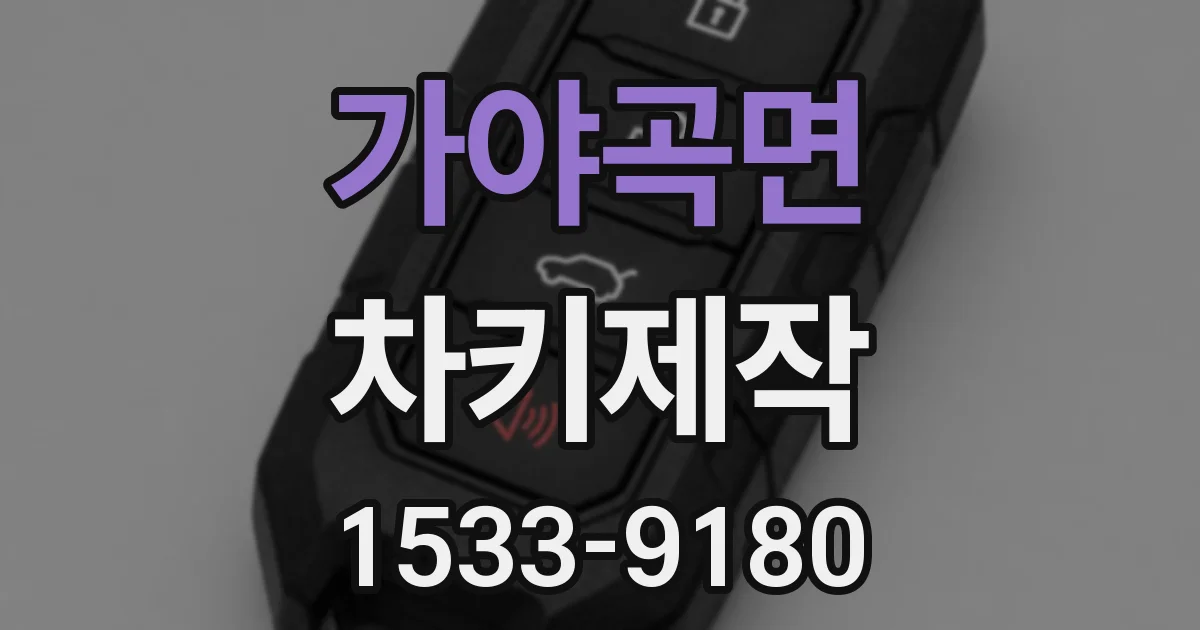 가야곡면 차키제작