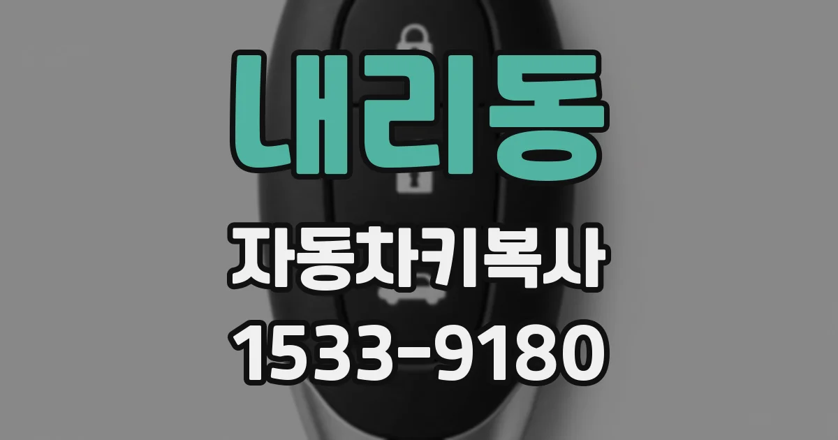 내리동 자동차키복사