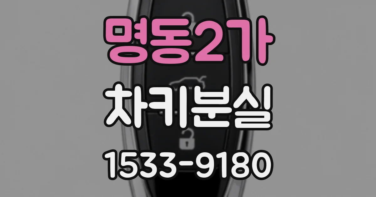 명동2가 차키분실