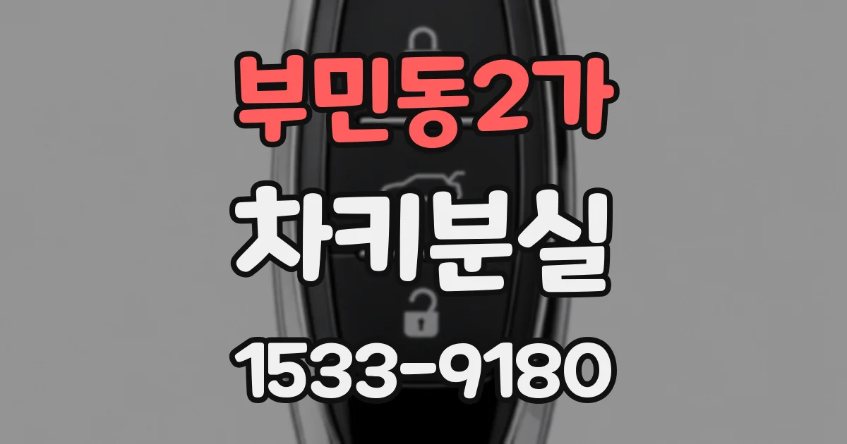 부민동2가 차키분실
