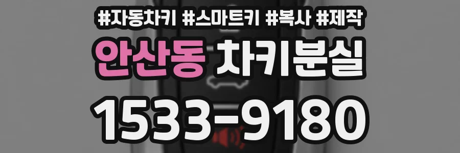 안산동 차키분실