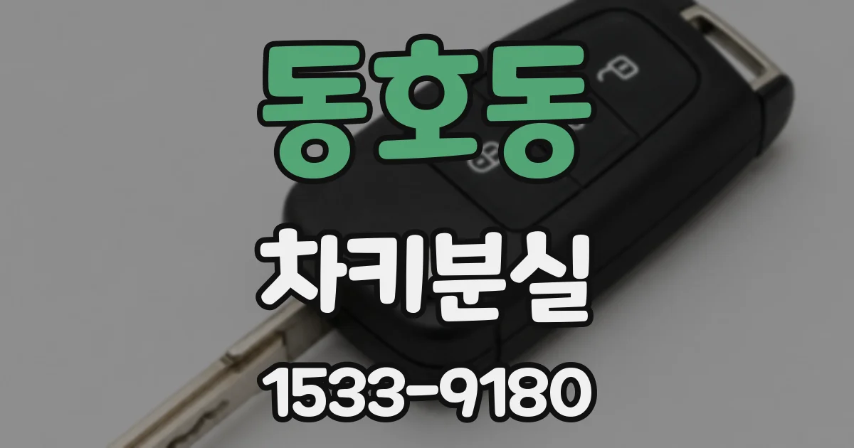 동호동 차키분실