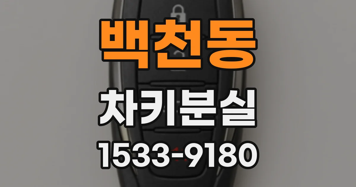 백천동 차키분실