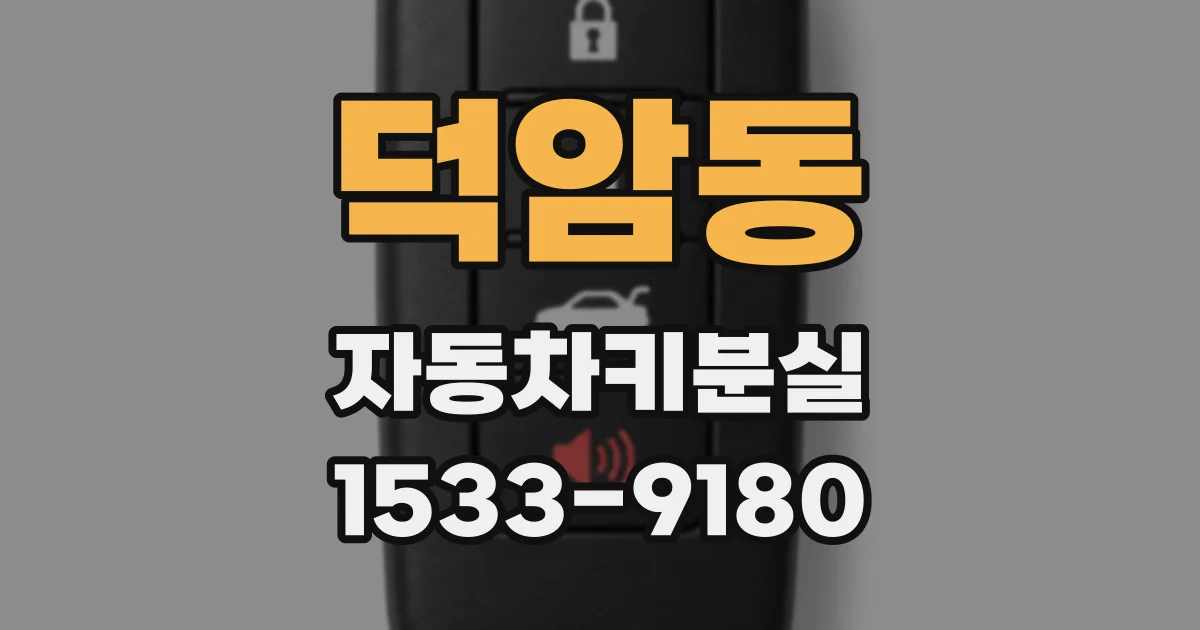 덕암동 자동차키분실