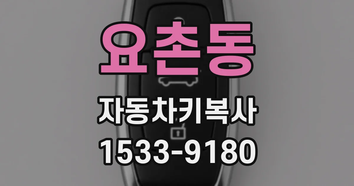 요촌동 자동차키복사