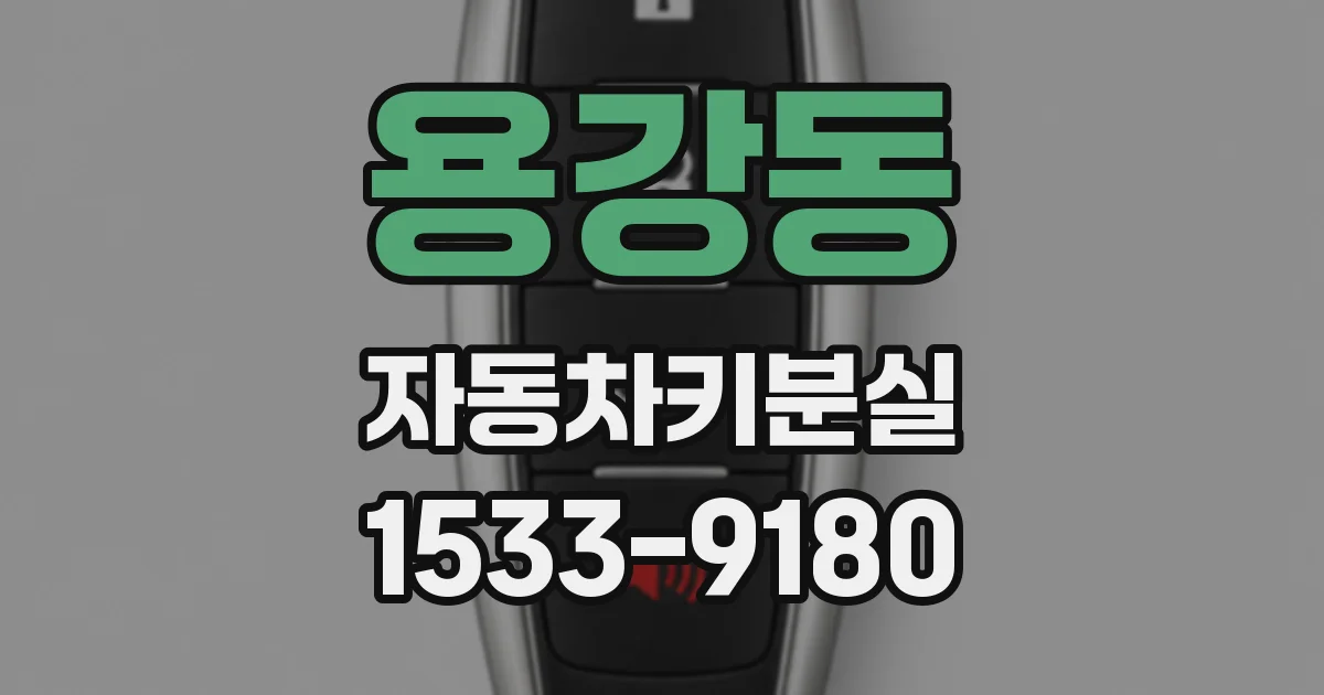 용강동 자동차키분실