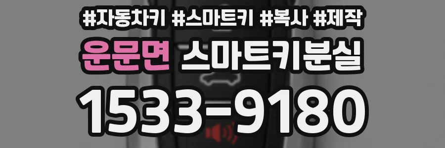 운문면 스마트키분실