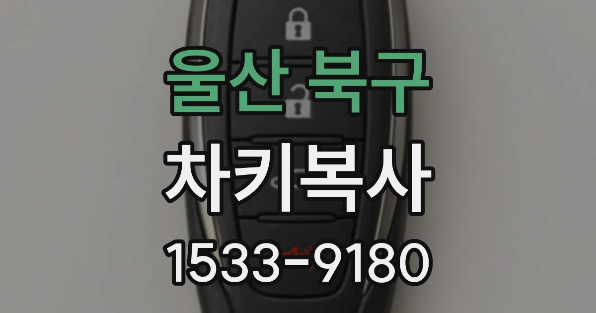 울산 북구 차키복사