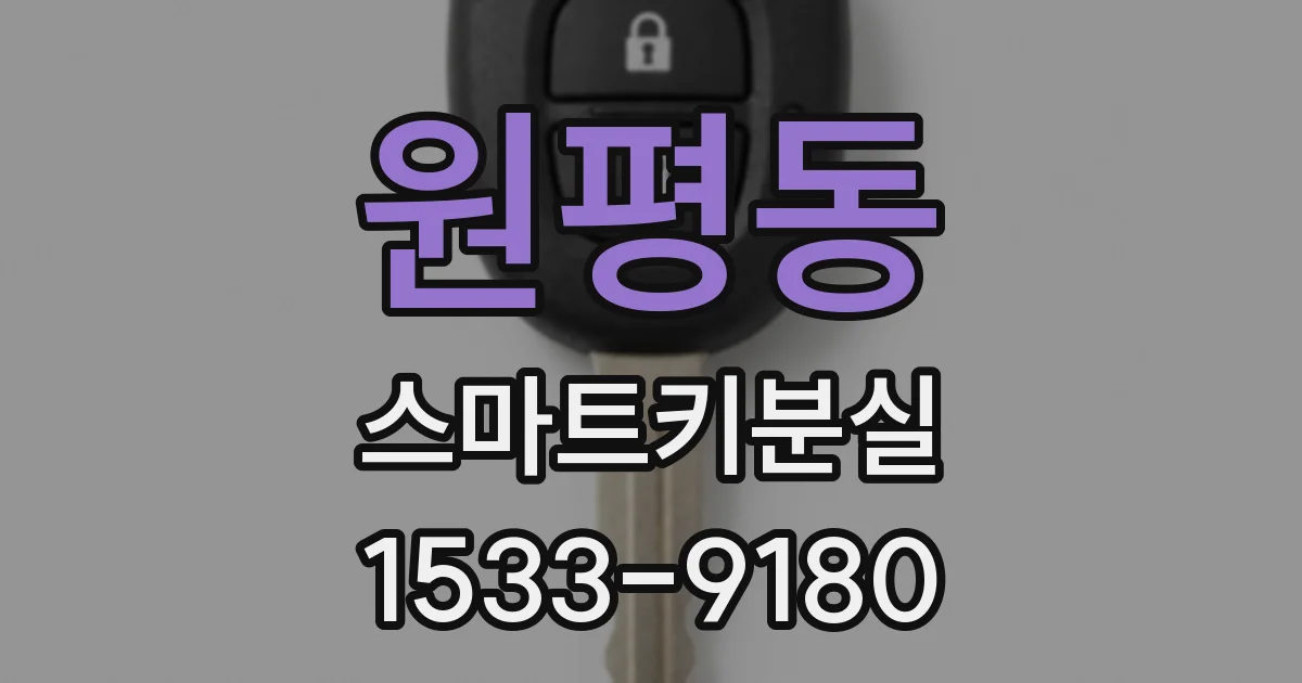원평동 스마트키분실