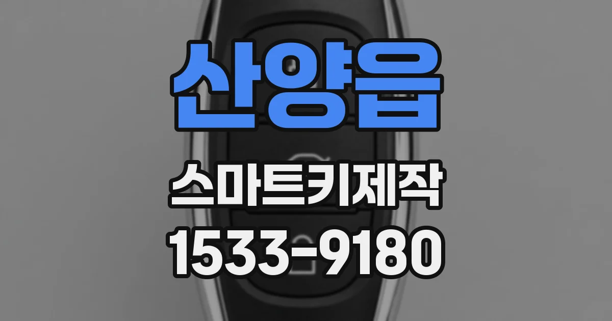 산양읍 스마트키제작