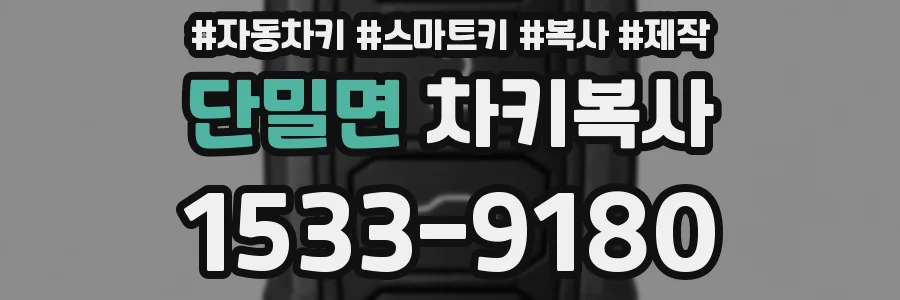 단밀면 차키복사