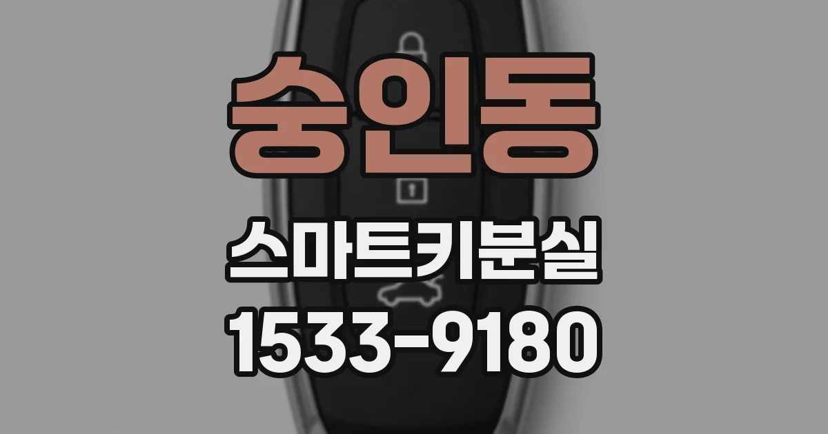 숭인동 스마트키분실