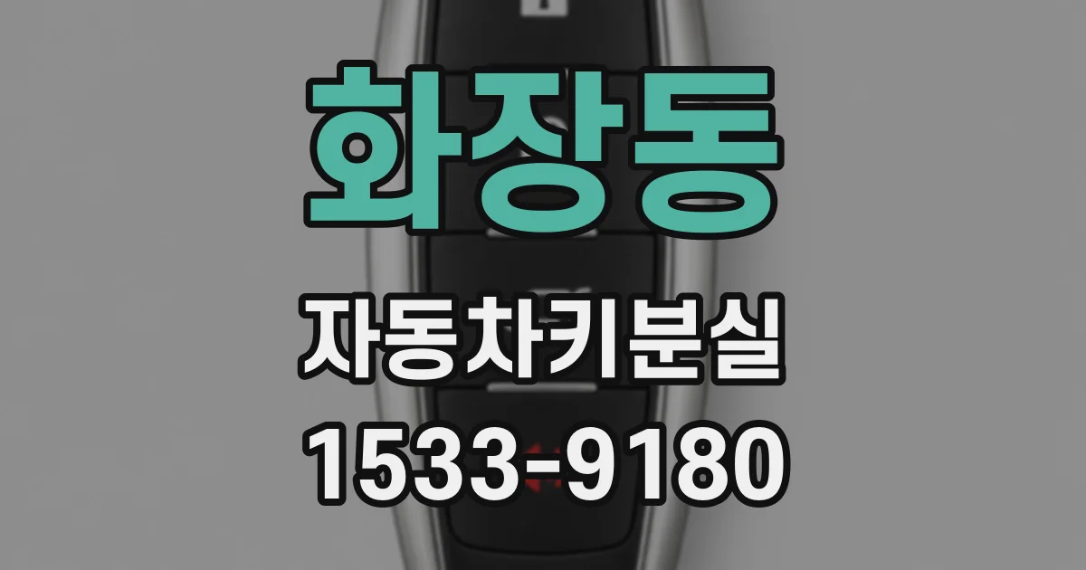 화장동 자동차키분실