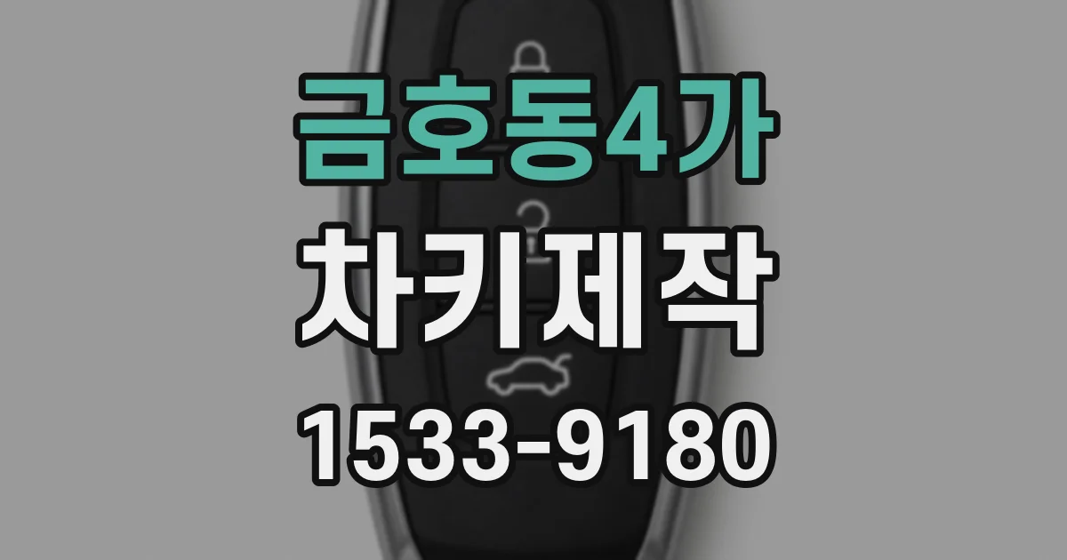 금호동4가 차키제작