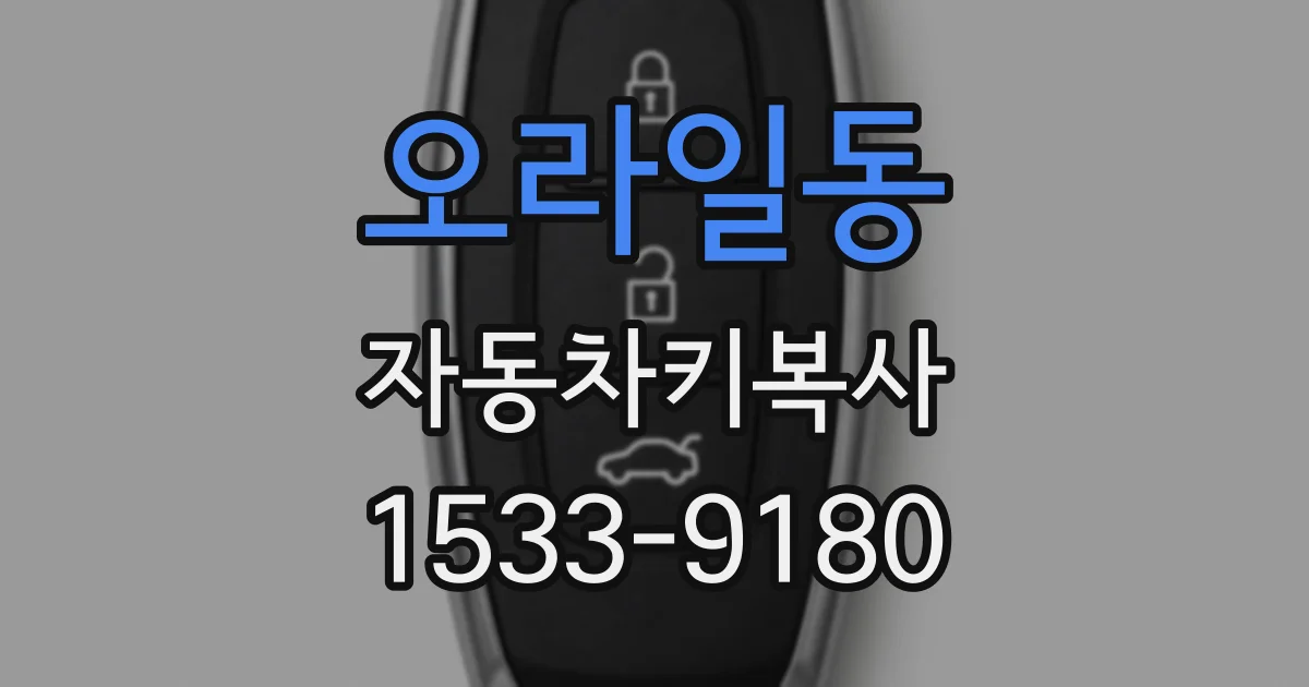 오라일동 자동차키복사