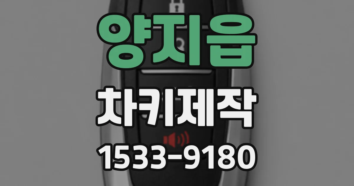 양지읍 차키제작