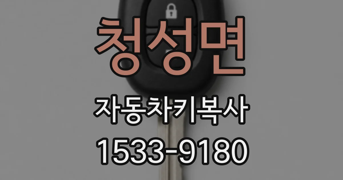 청성면 자동차키복사