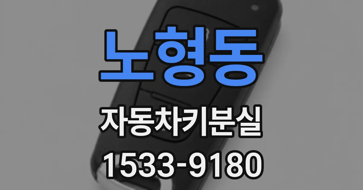 노형동 자동차키분실
