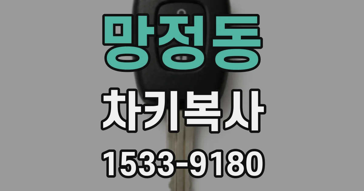 망정동 차키복사