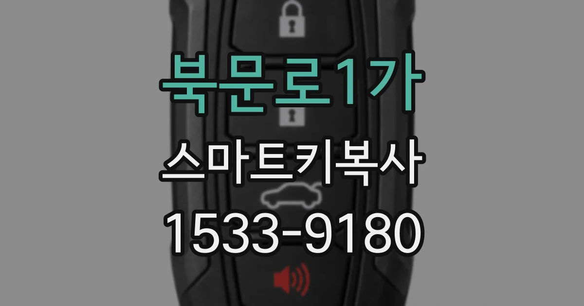 북문로1가 스마트키복사