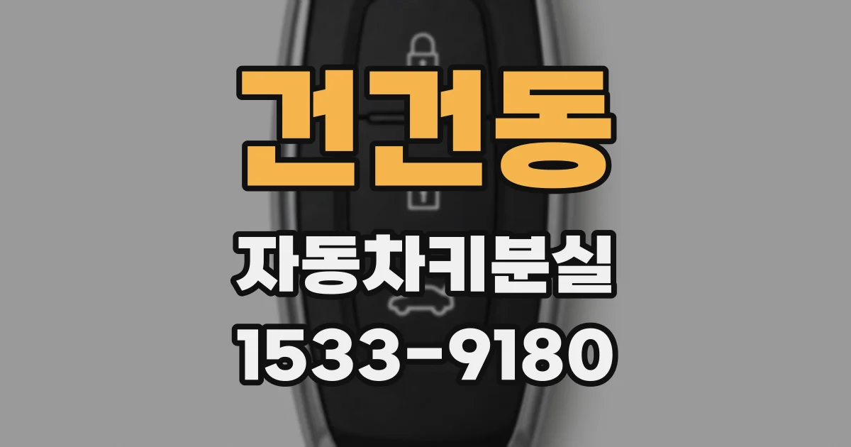 건건동 자동차키분실