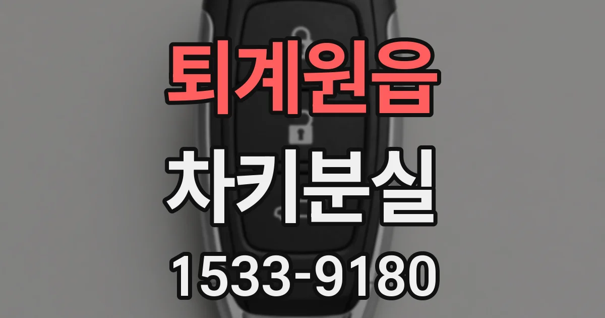 퇴계원읍 차키분실