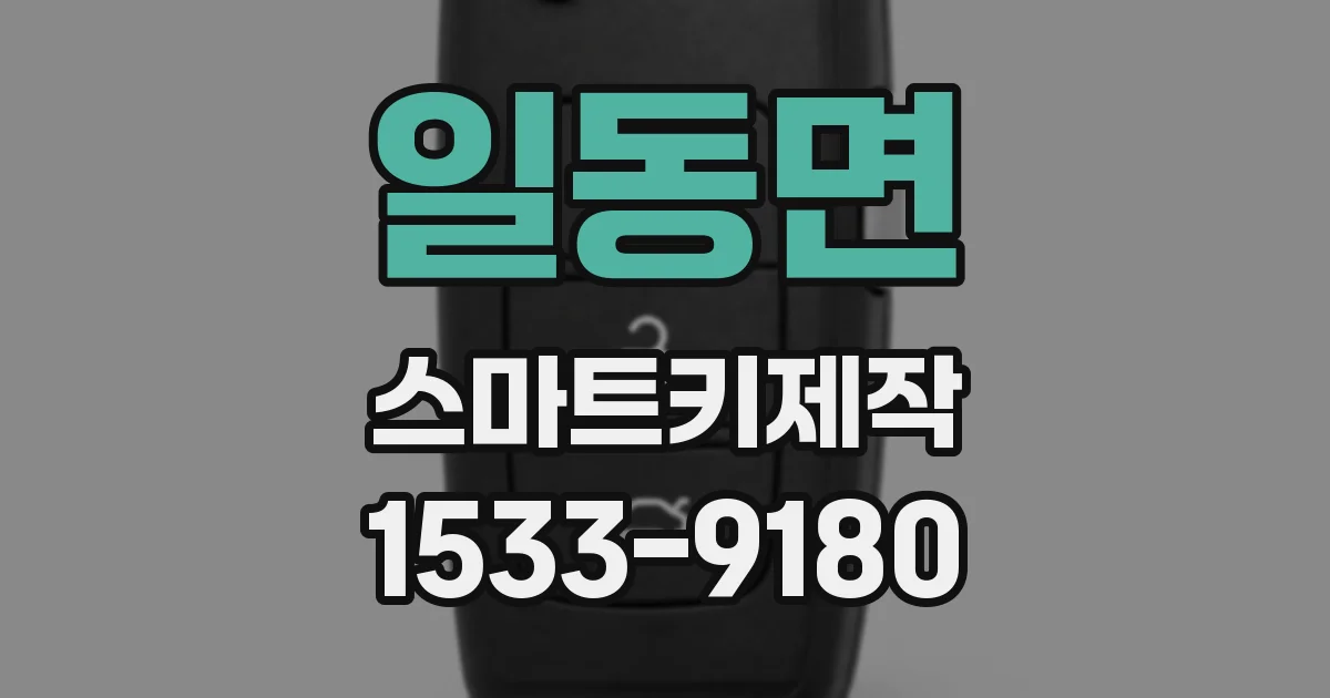 일동면 스마트키제작