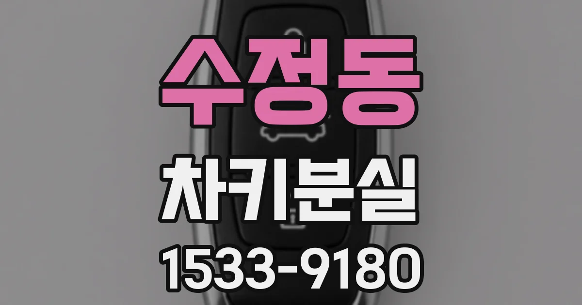 수정동 차키분실