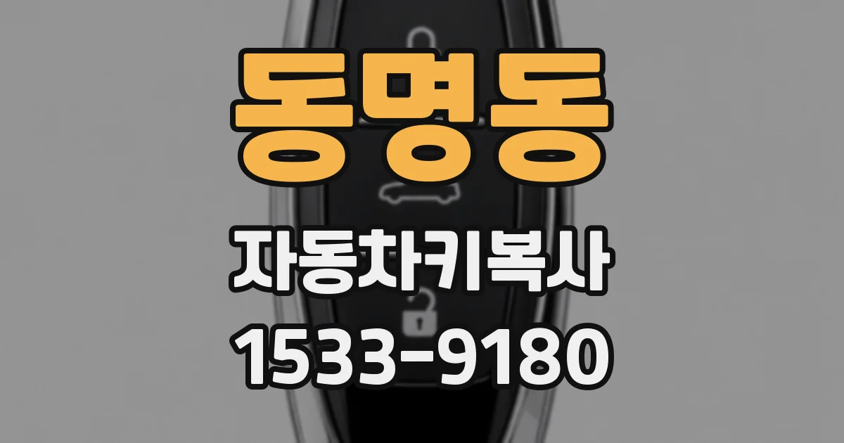 동명동 자동차키복사