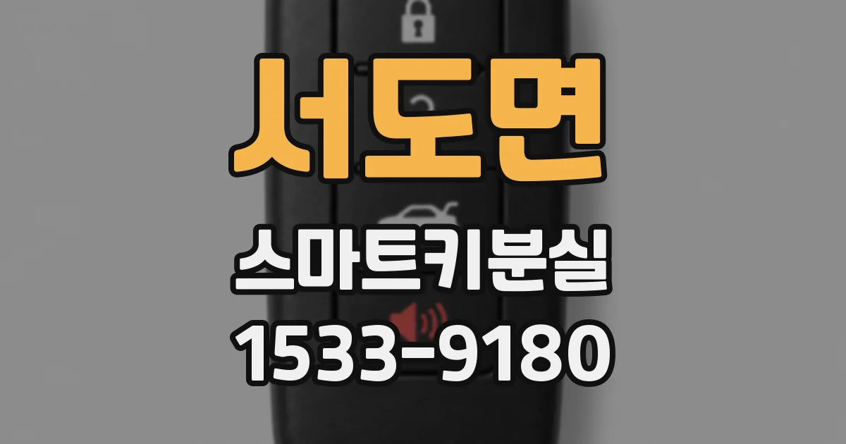 서도면 스마트키분실