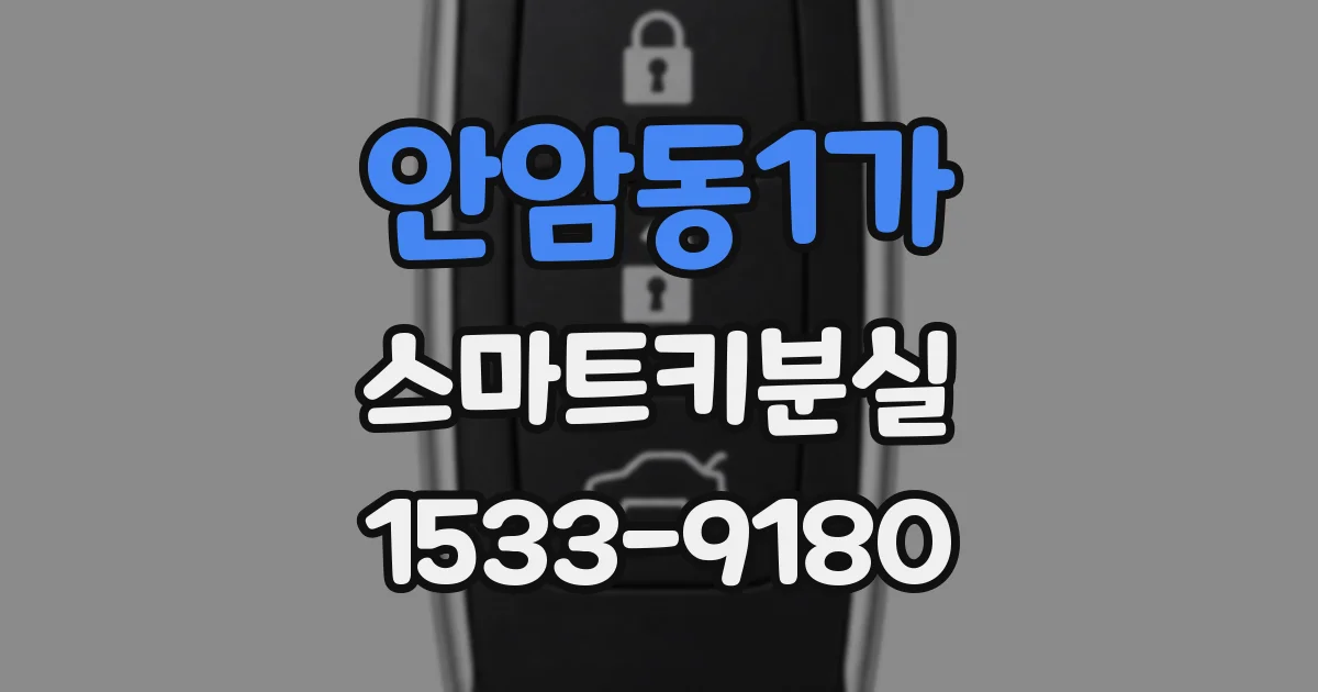 안암동1가 스마트키분실