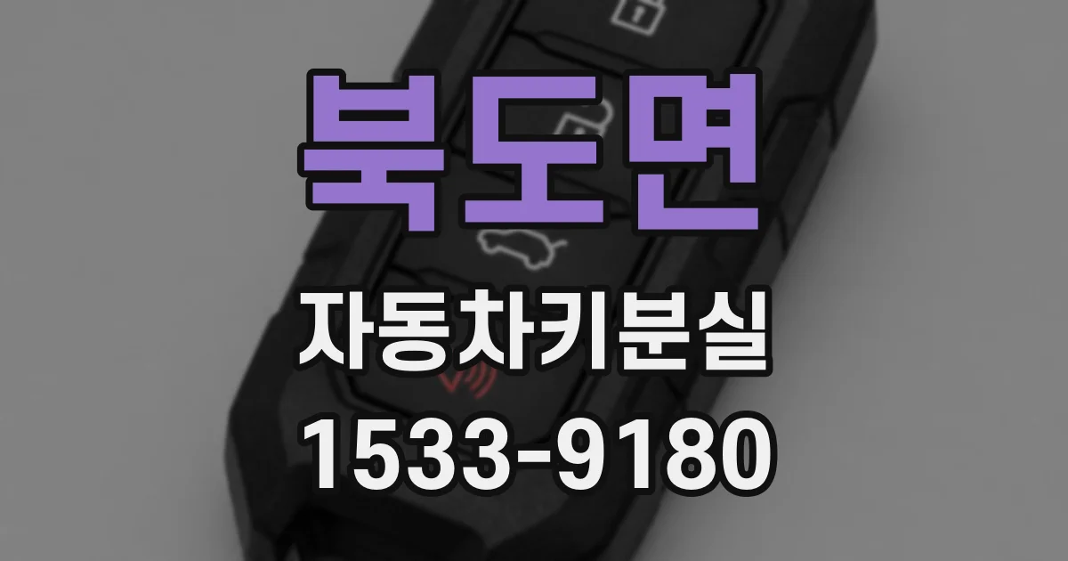 북도면 자동차키분실