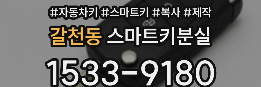 갈천동 스마트키분실