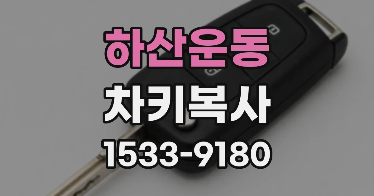 하산운동 차키복사