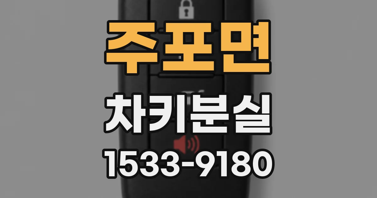 주포면 차키분실