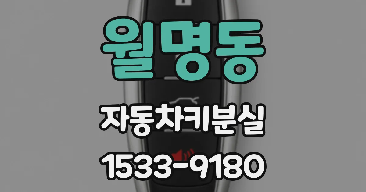 월명동 자동차키분실