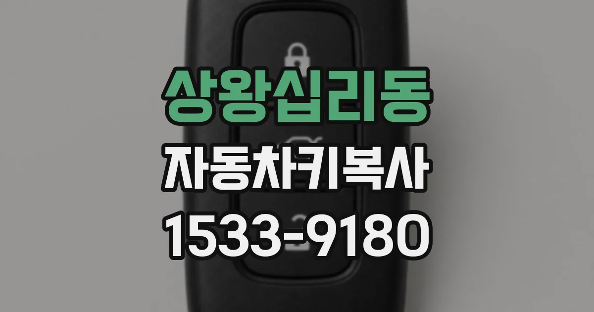 상왕십리동 자동차키복사