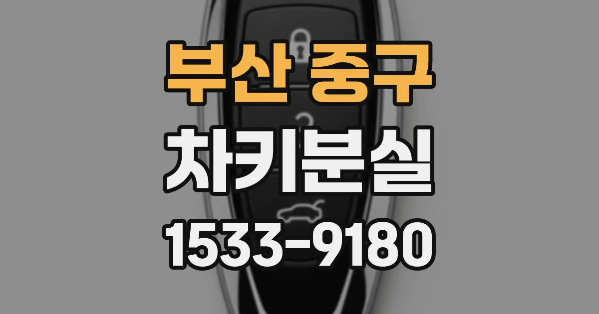 부산 중구 차키분실