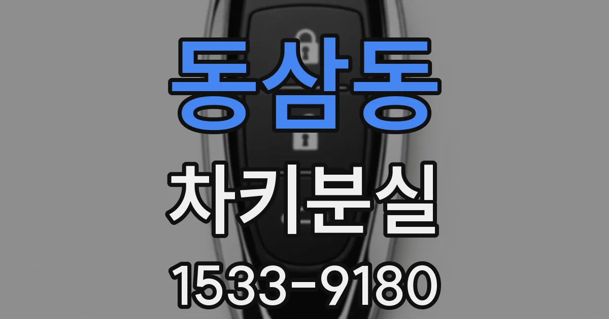 동삼동 차키분실