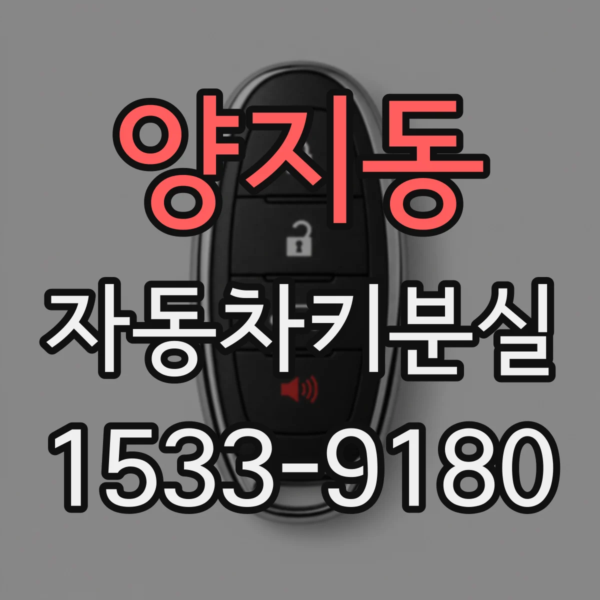 양지동 자동차키분실