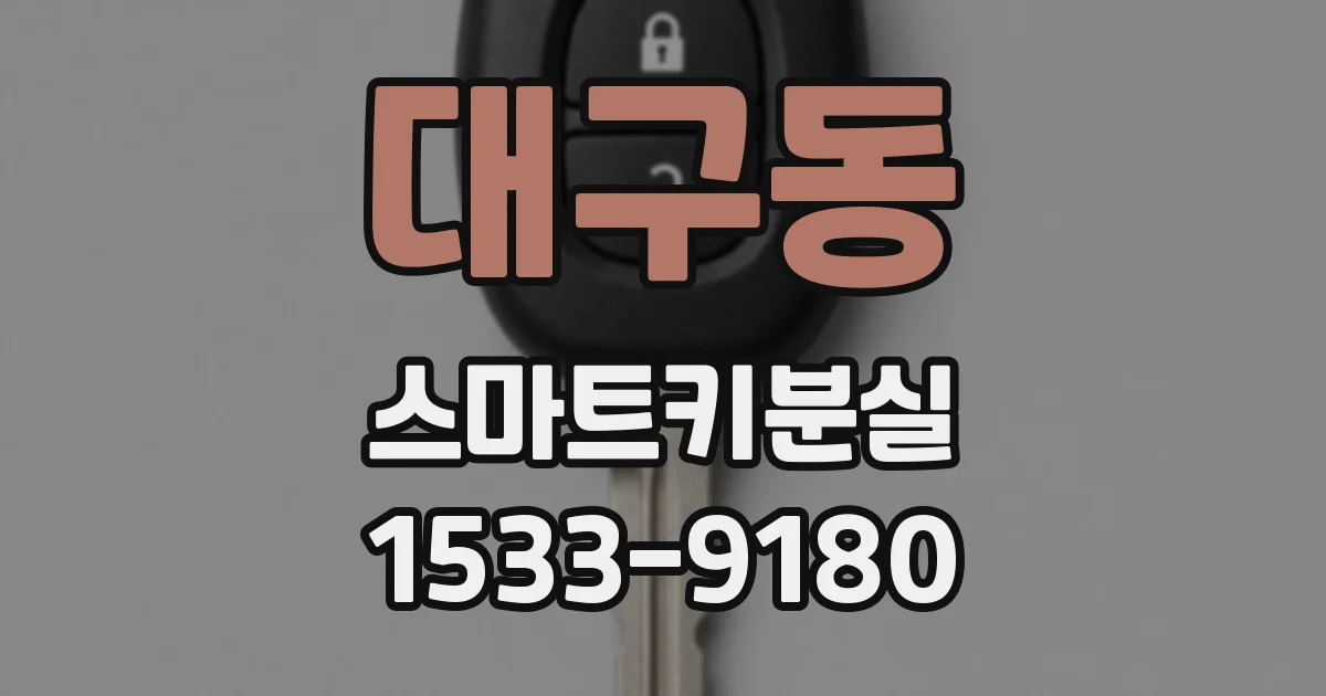 대구동 스마트키분실