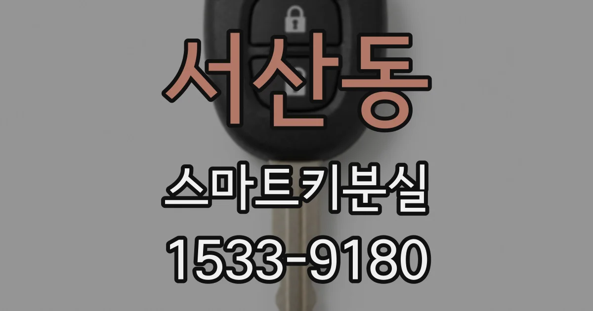 서산동 스마트키분실