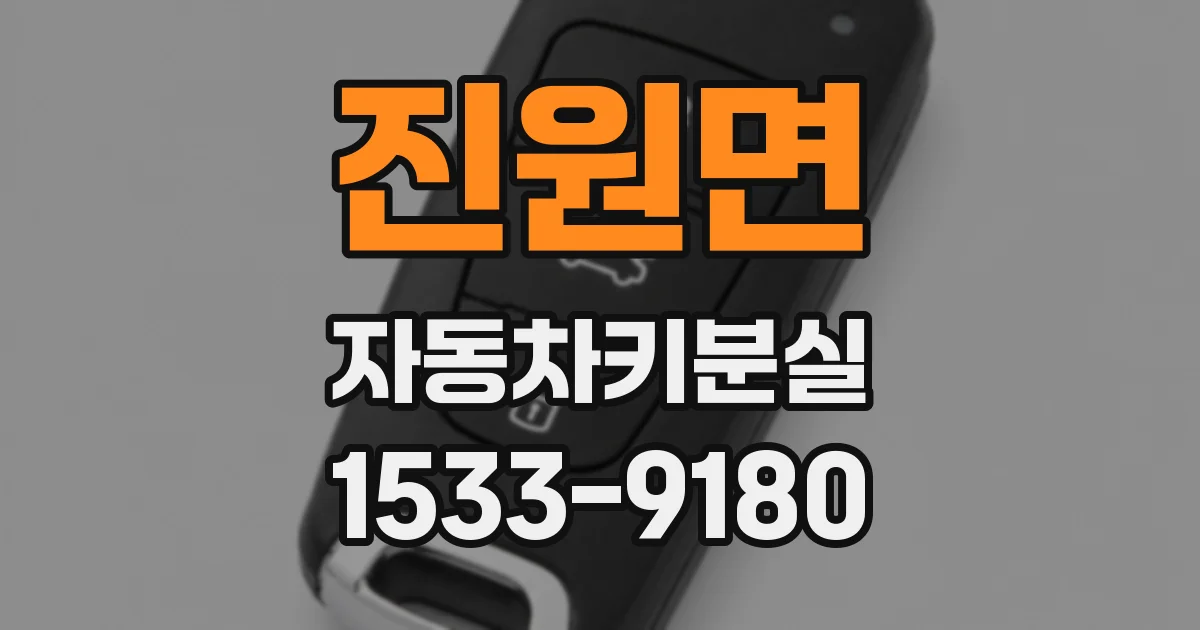 진원면 자동차키분실