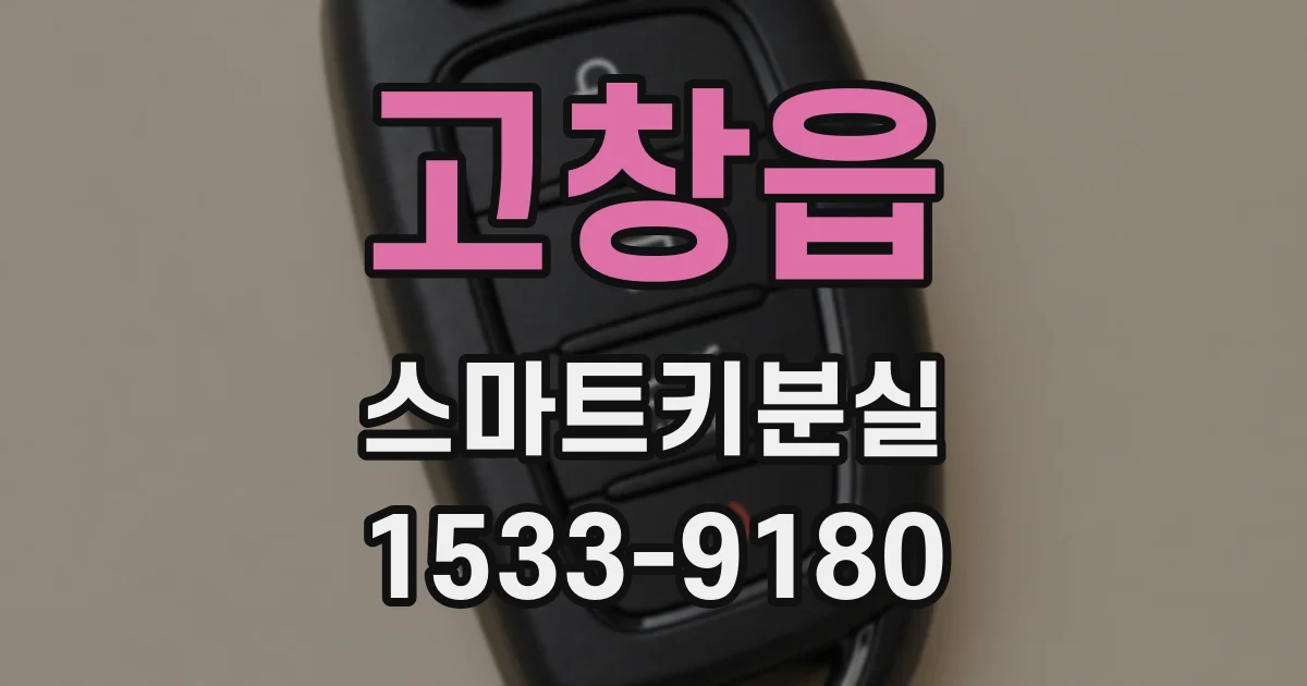 고창읍 스마트키분실