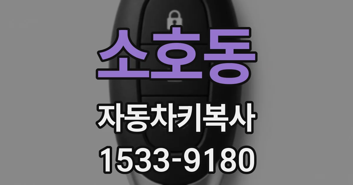 소호동 자동차키복사