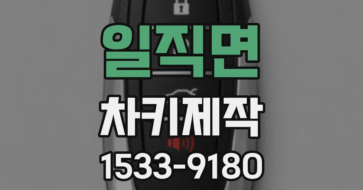 일직면 차키제작