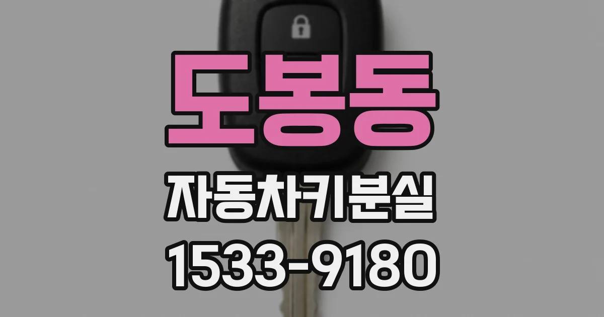 도봉동 자동차키분실