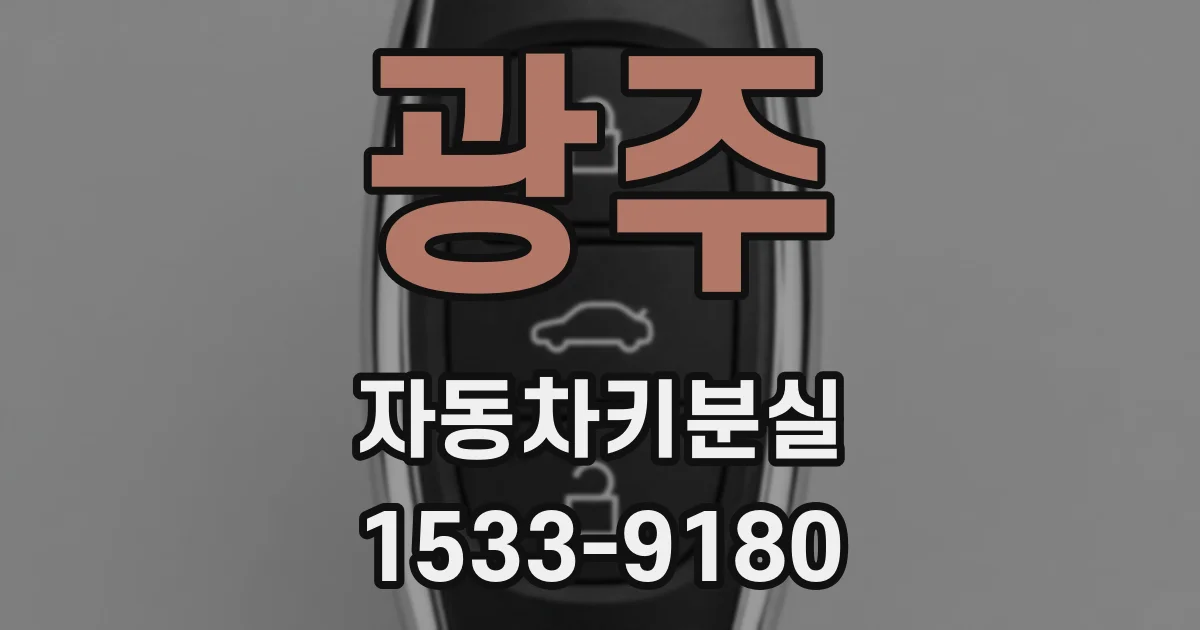광주 자동차키분실