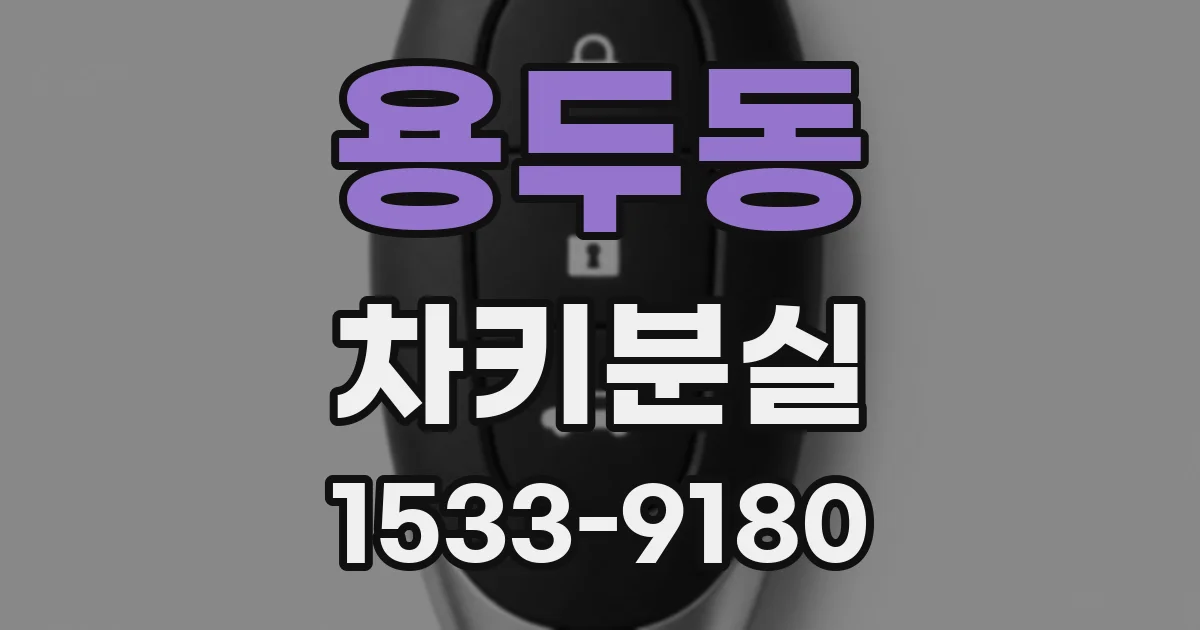 용두동 차키분실